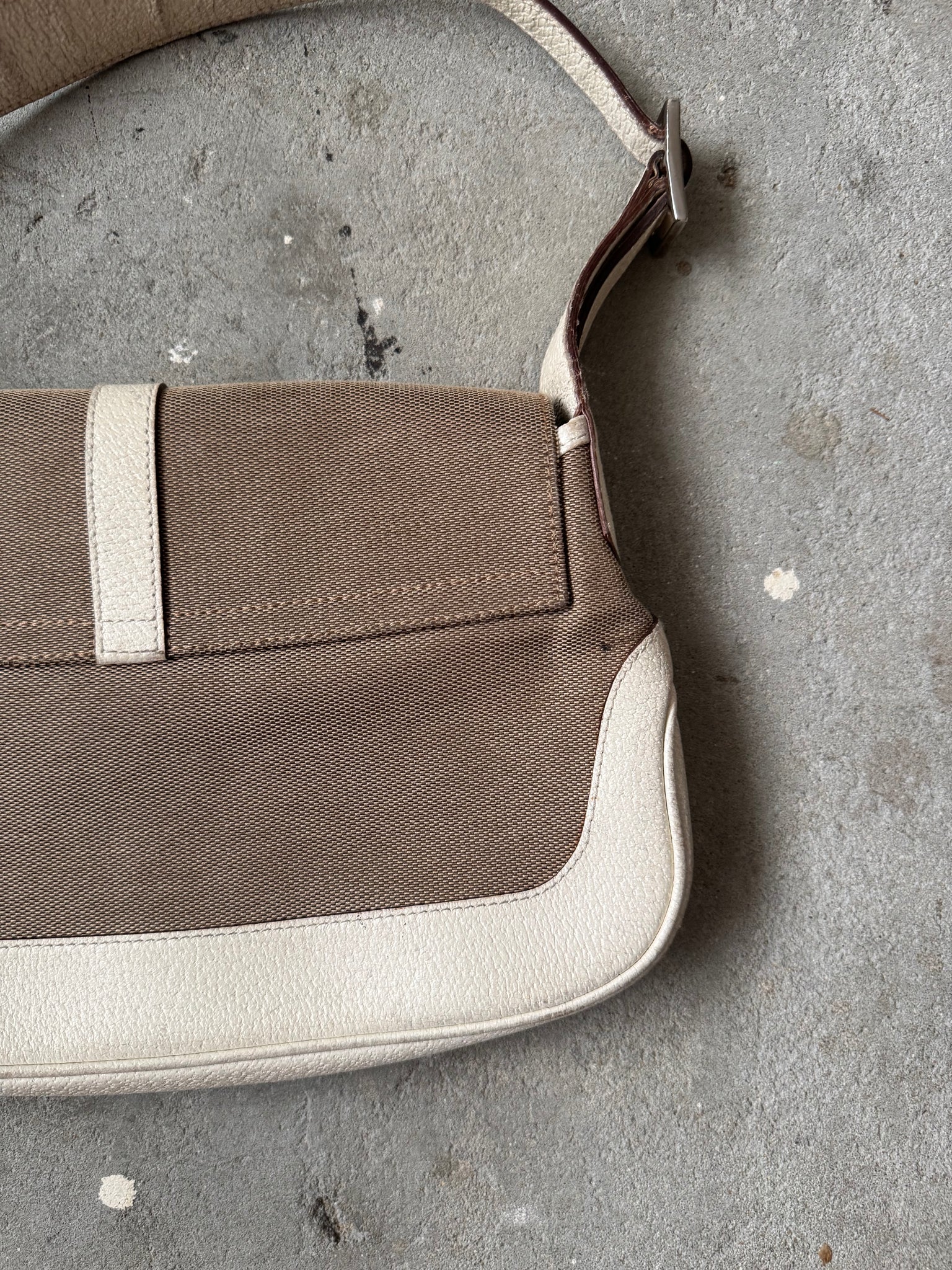 Gucci Jackie Shoulder Bag Beige/White