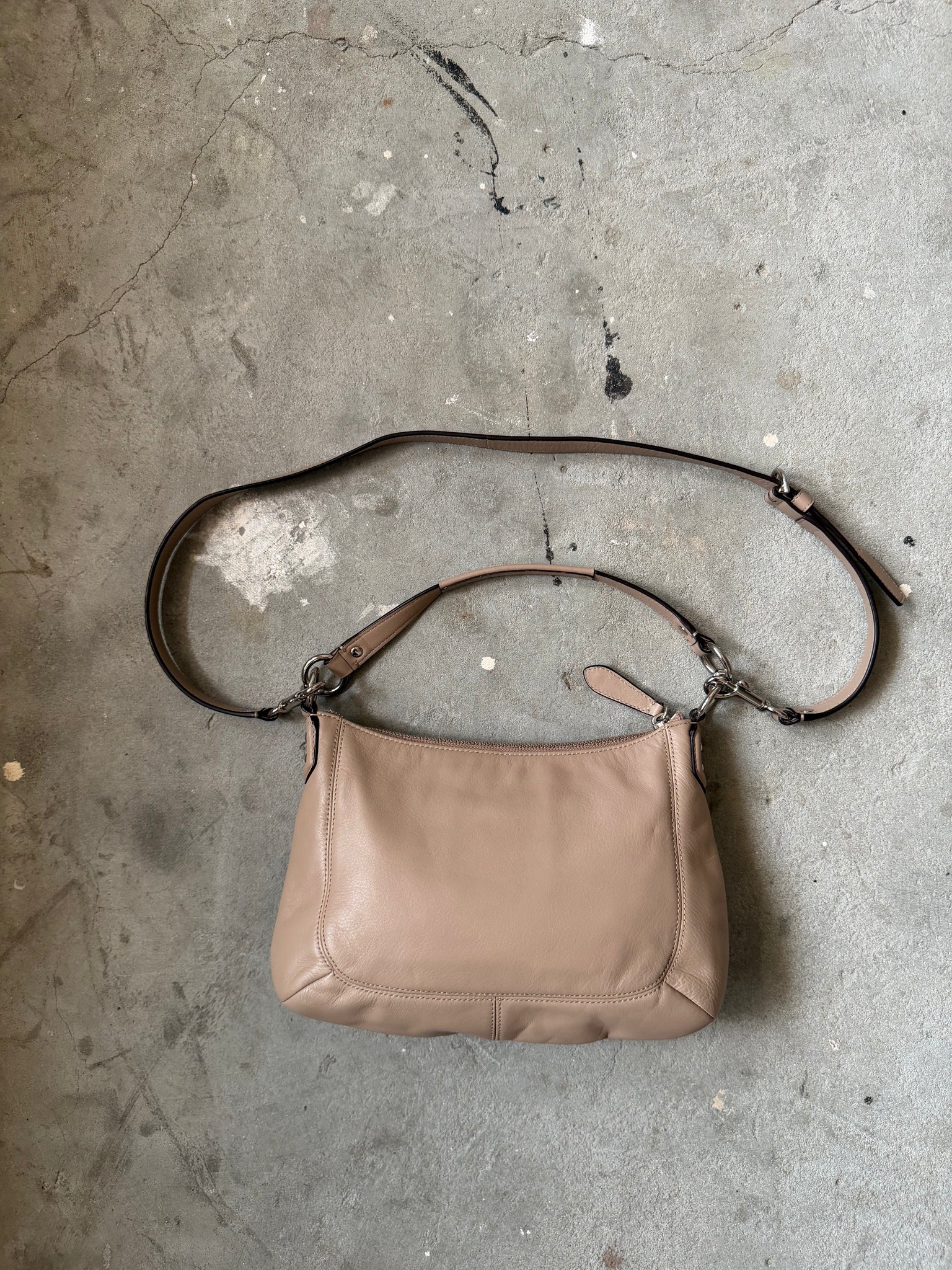 Coach 2Way Soho Buckle Leather Shoulder Bag Brown