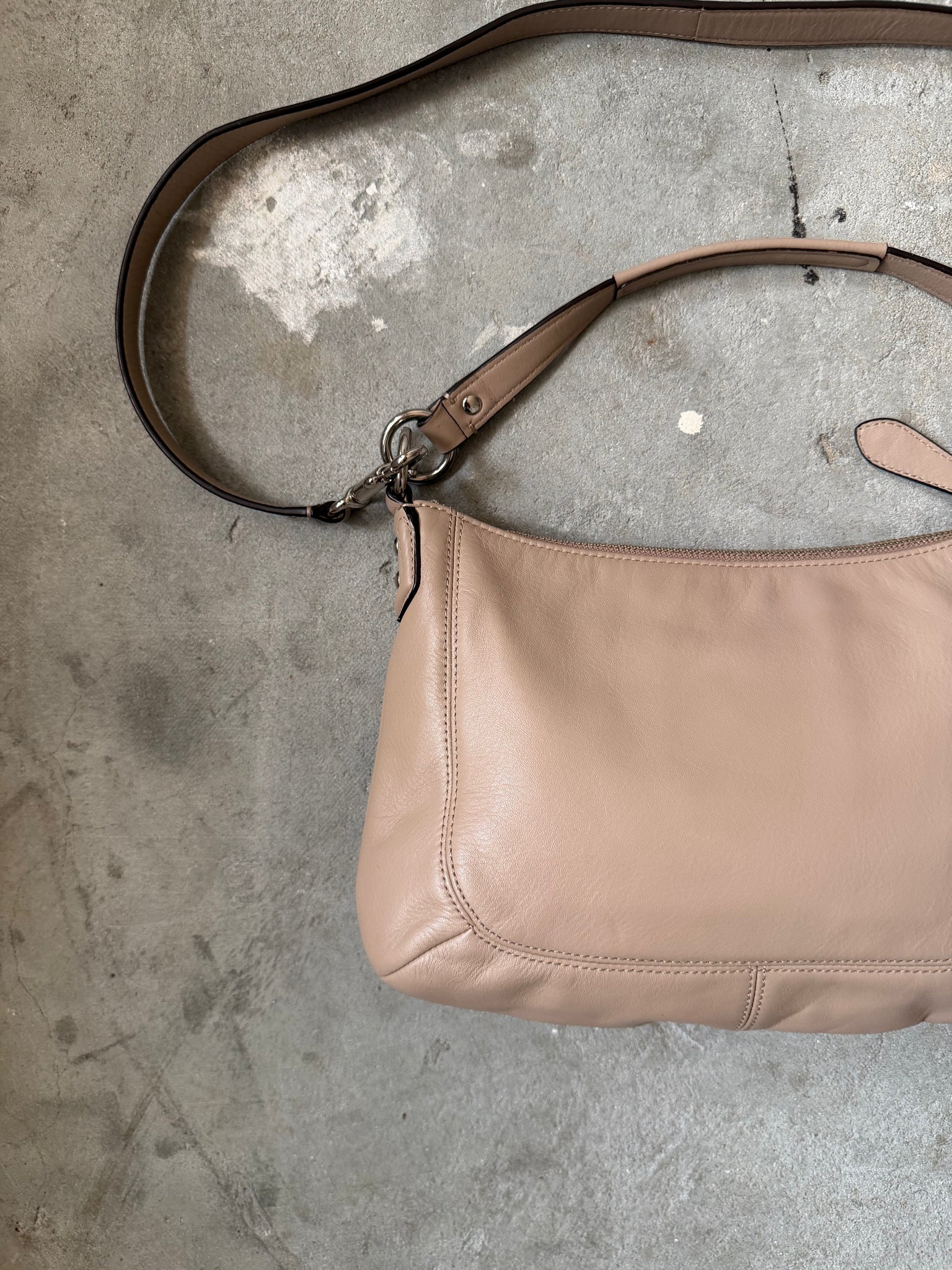 Coach 2Way Soho Buckle Leather Shoulder Bag Brown