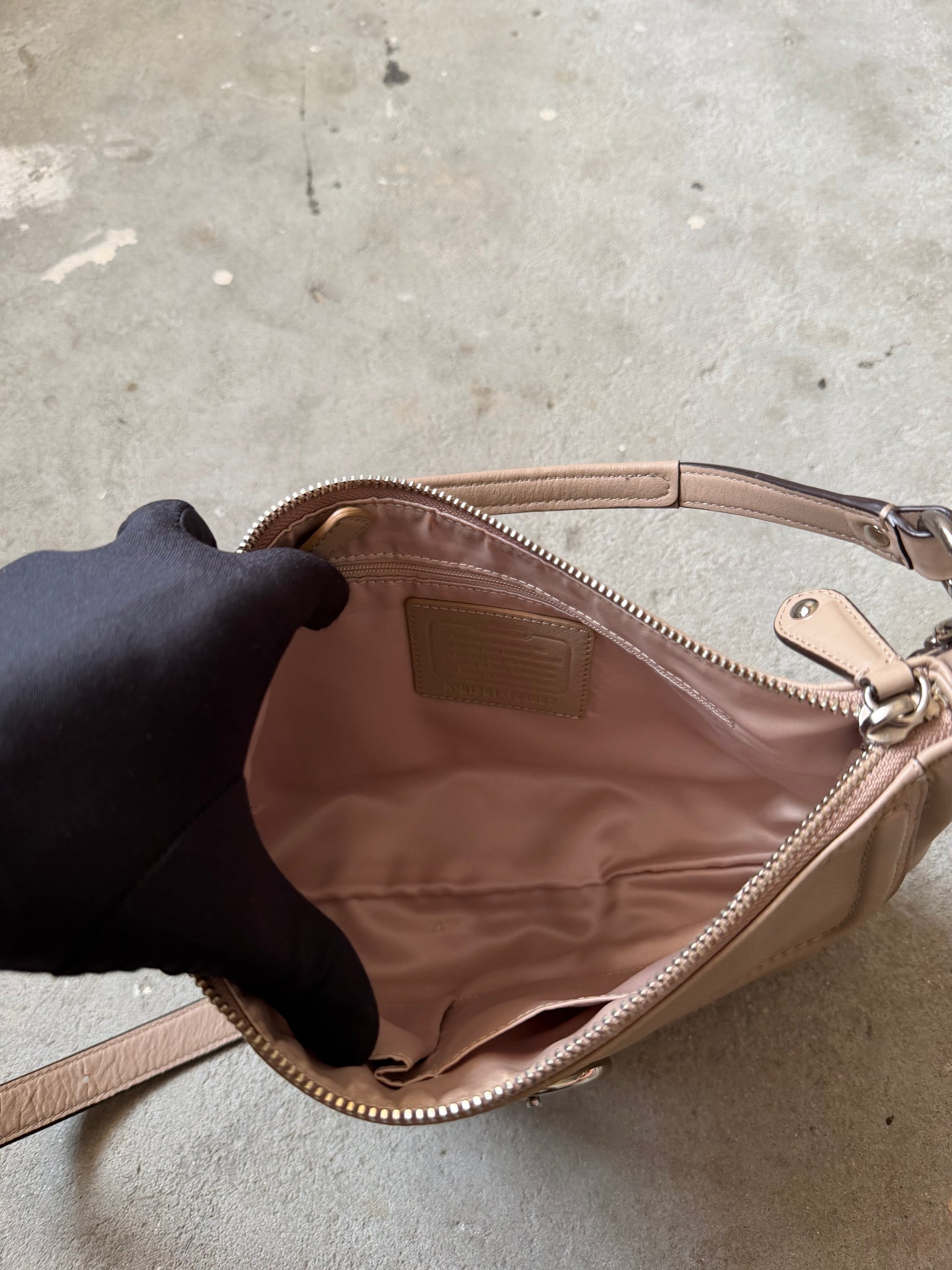 Coach 2Way Soho Buckle Leather Shoulder Bag Brown