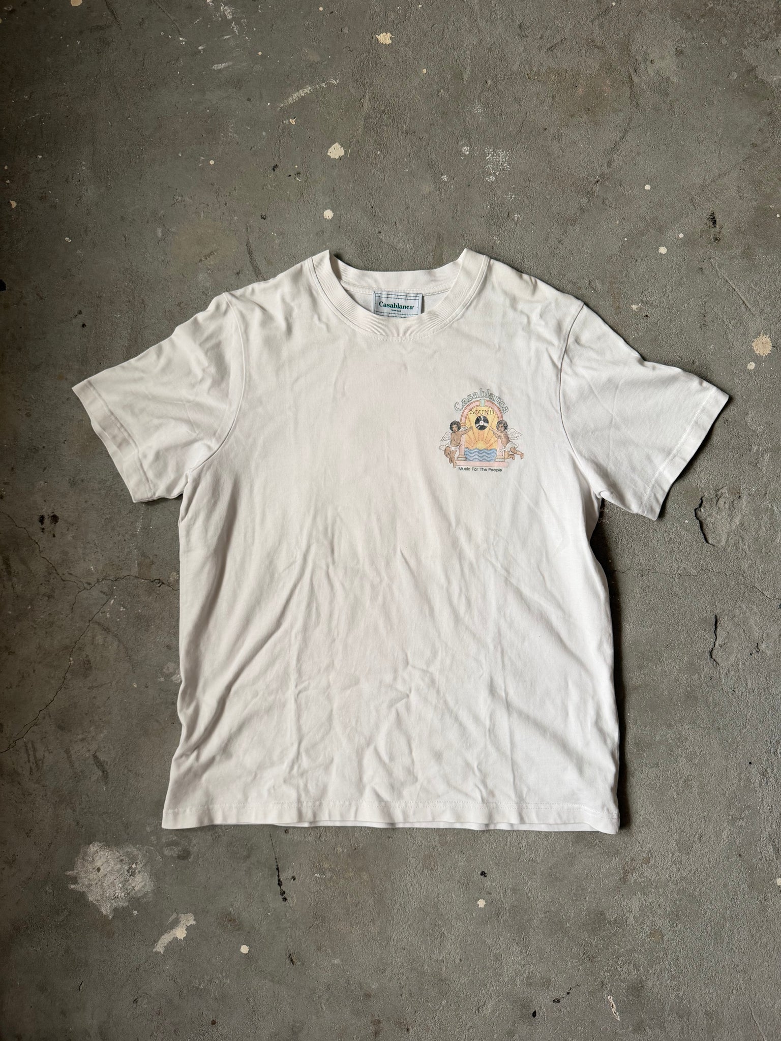 Casablanca Music For the People T-Shirt White (Size L)