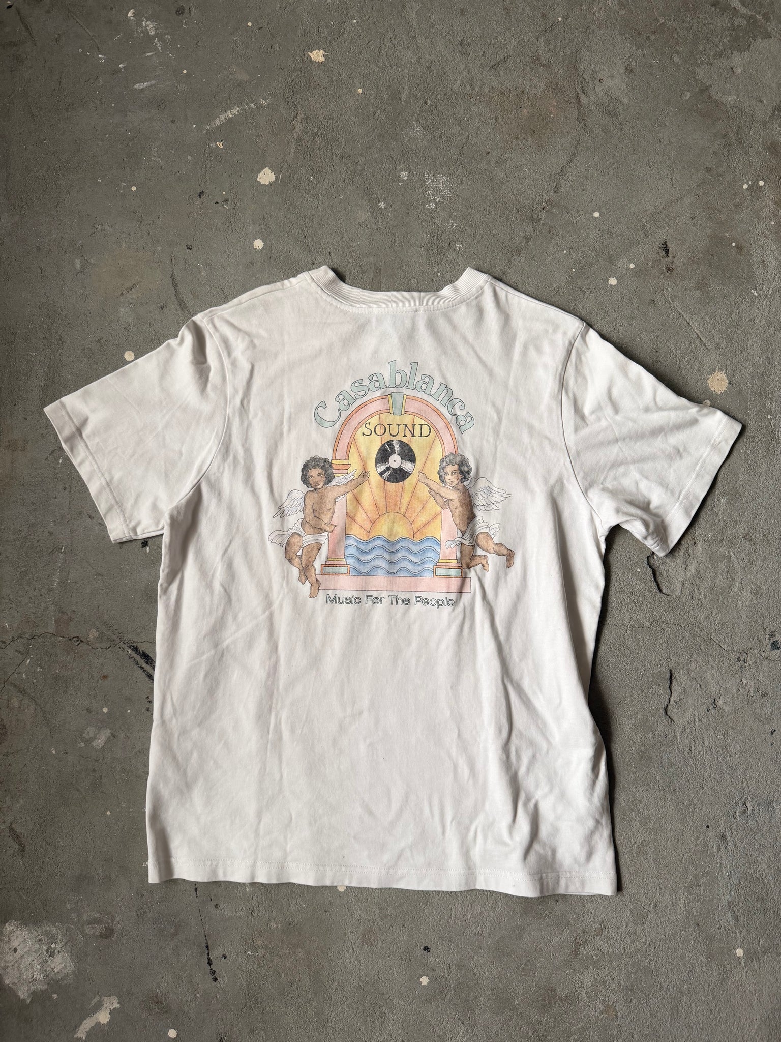 Casablanca Music For the People T-Shirt White (Size L)