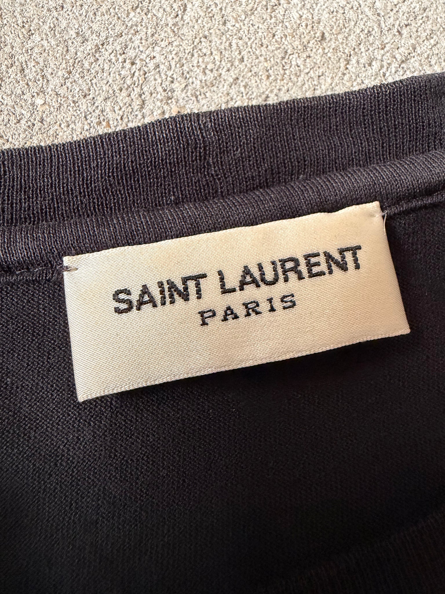 Saint Laurent Vampire Lips T Shirt Black