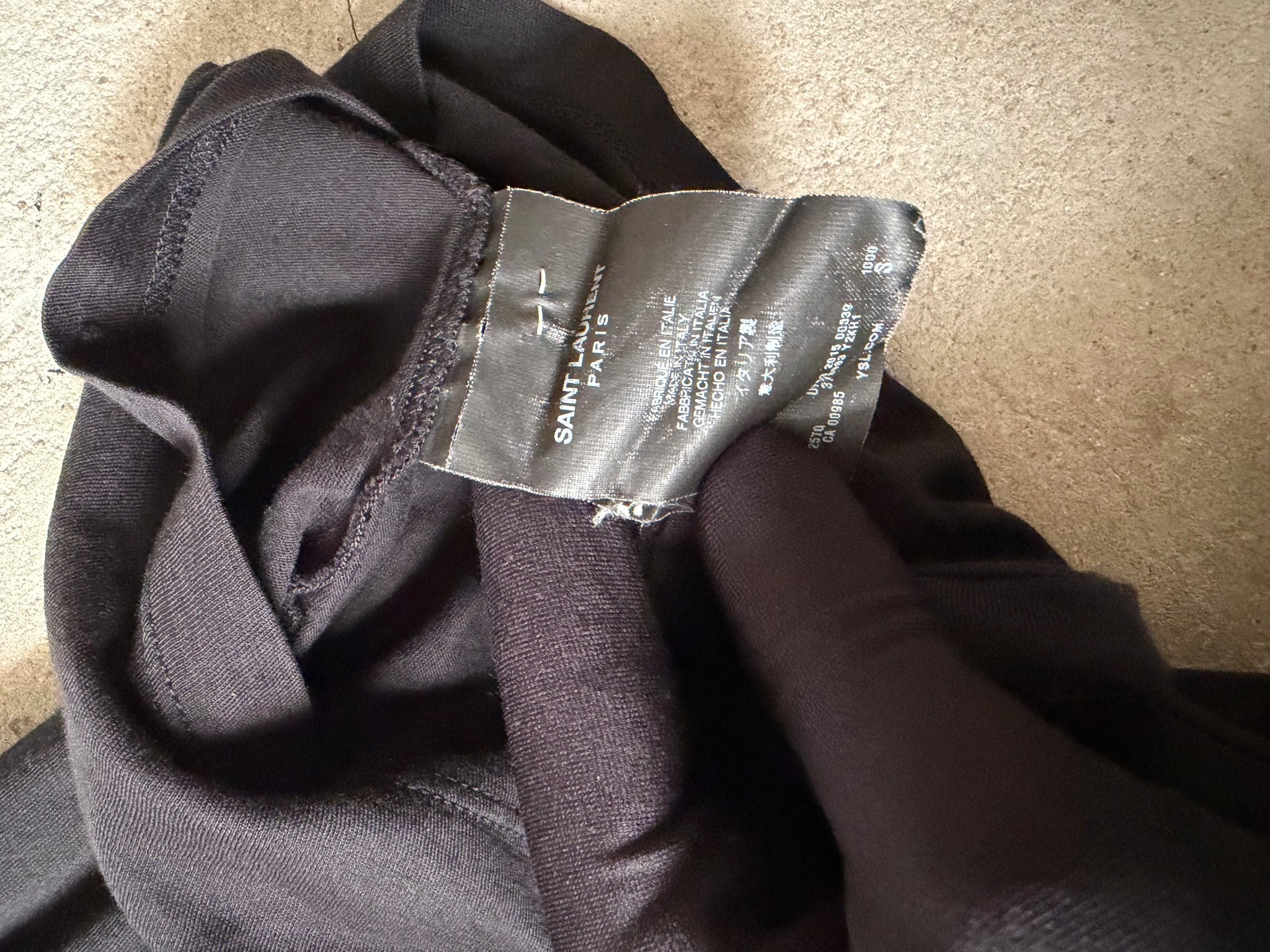 Saint Laurent Vampire Lips T Shirt Black