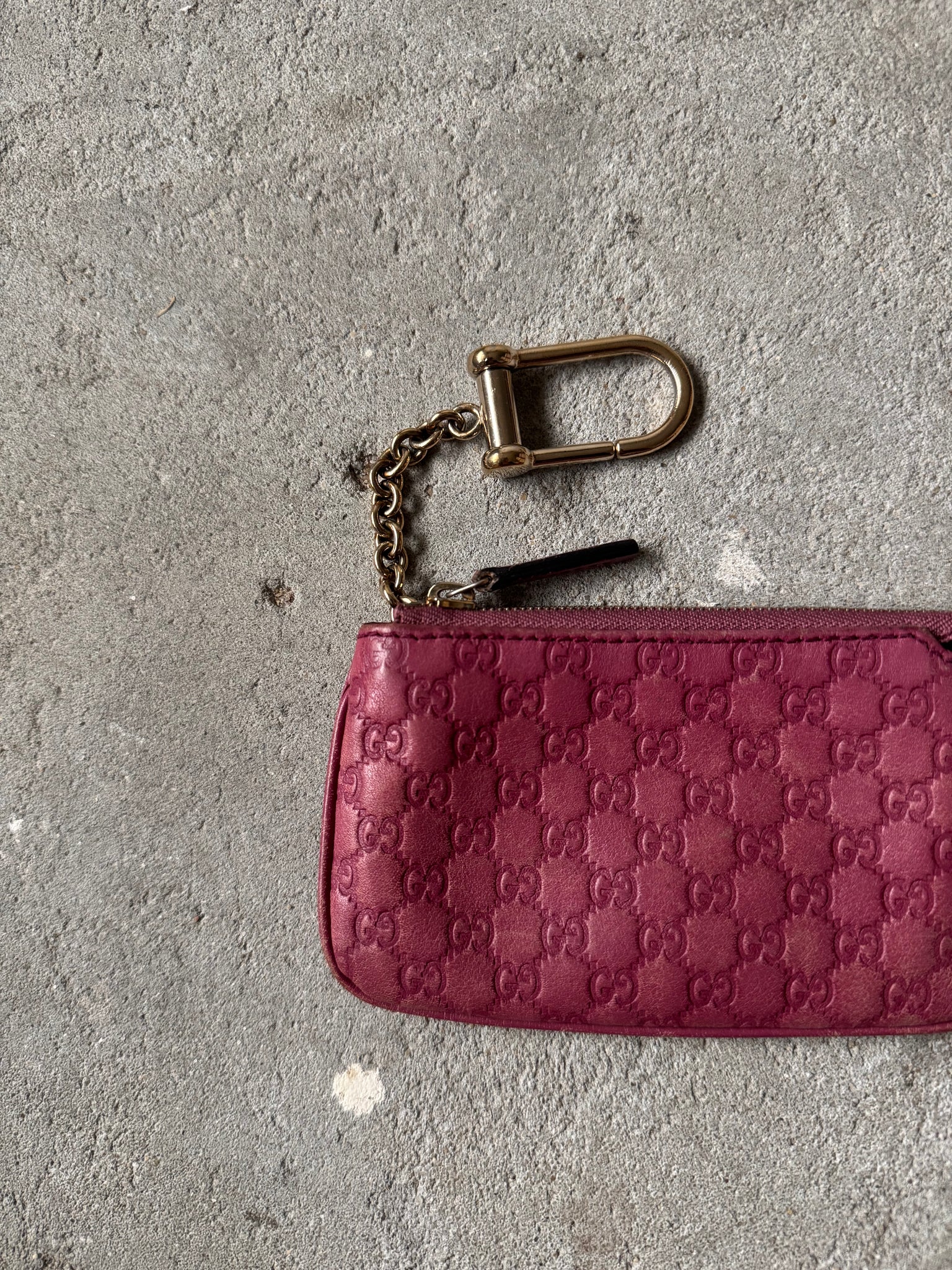 Gucci GG Monogram Coin Purse Pink