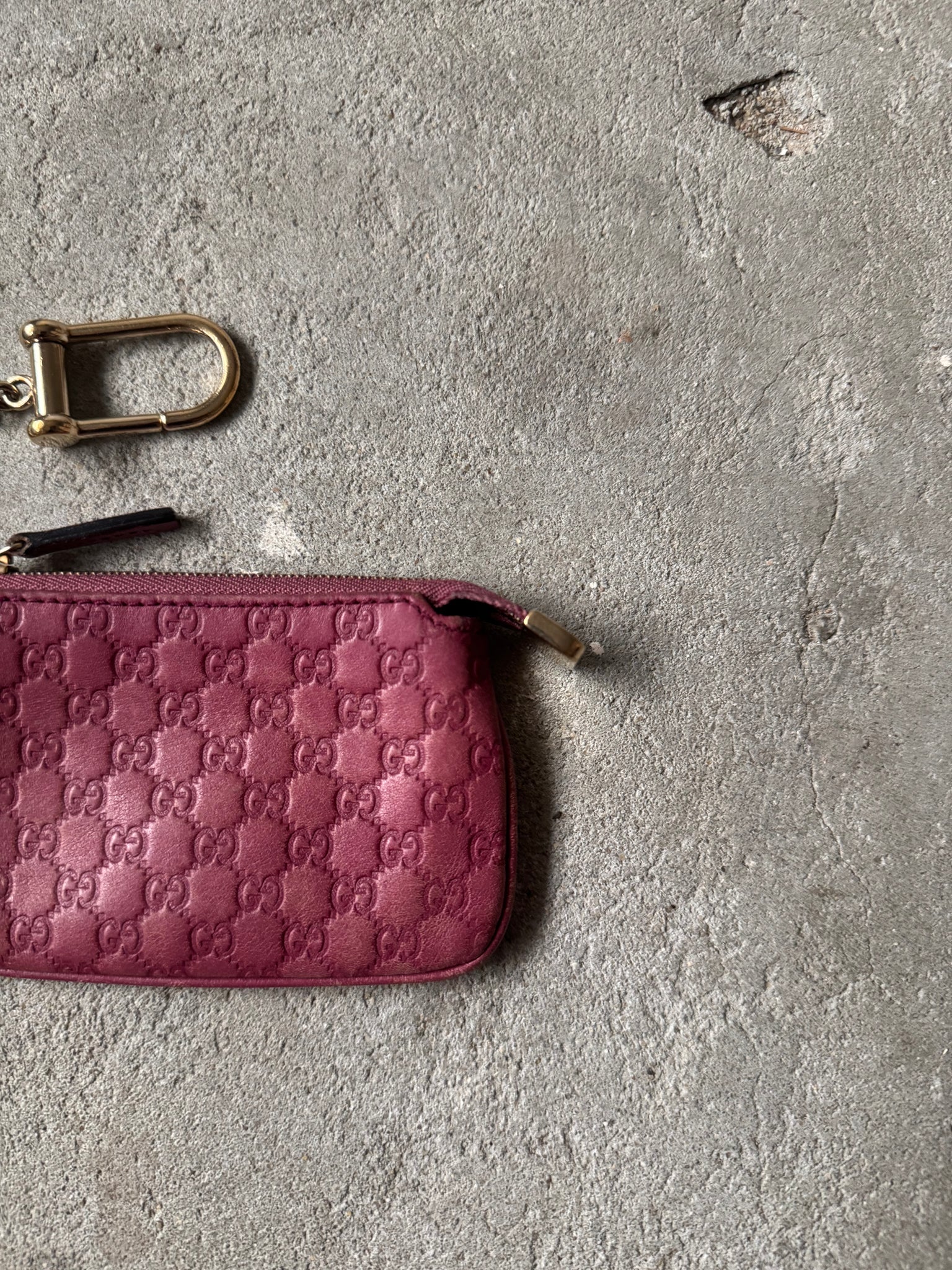 Gucci GG Monogram Coin Purse Pink