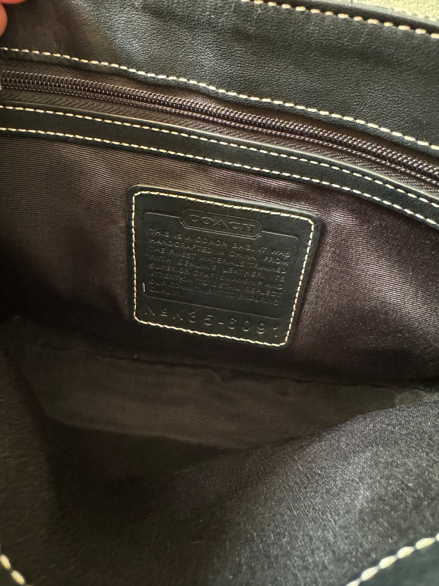 Coach Hobo Signature Clip Canvas Handbag Grey/Black