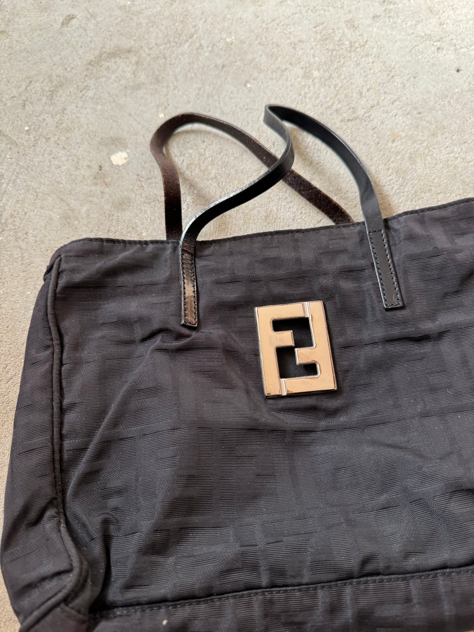 Fendi FF Zucca Nylon Tote Bag