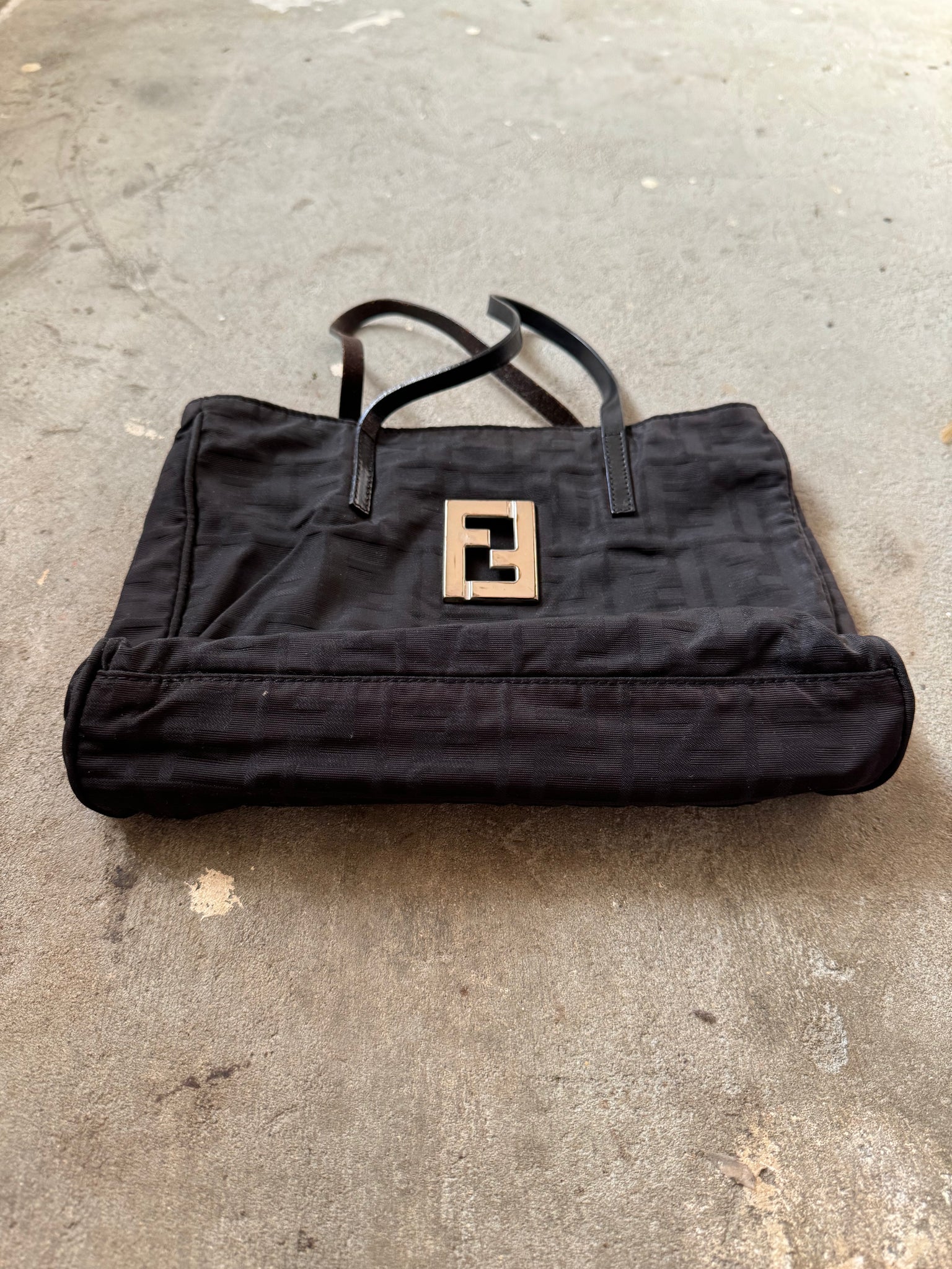 Fendi FF Zucca Nylon Tote Bag
