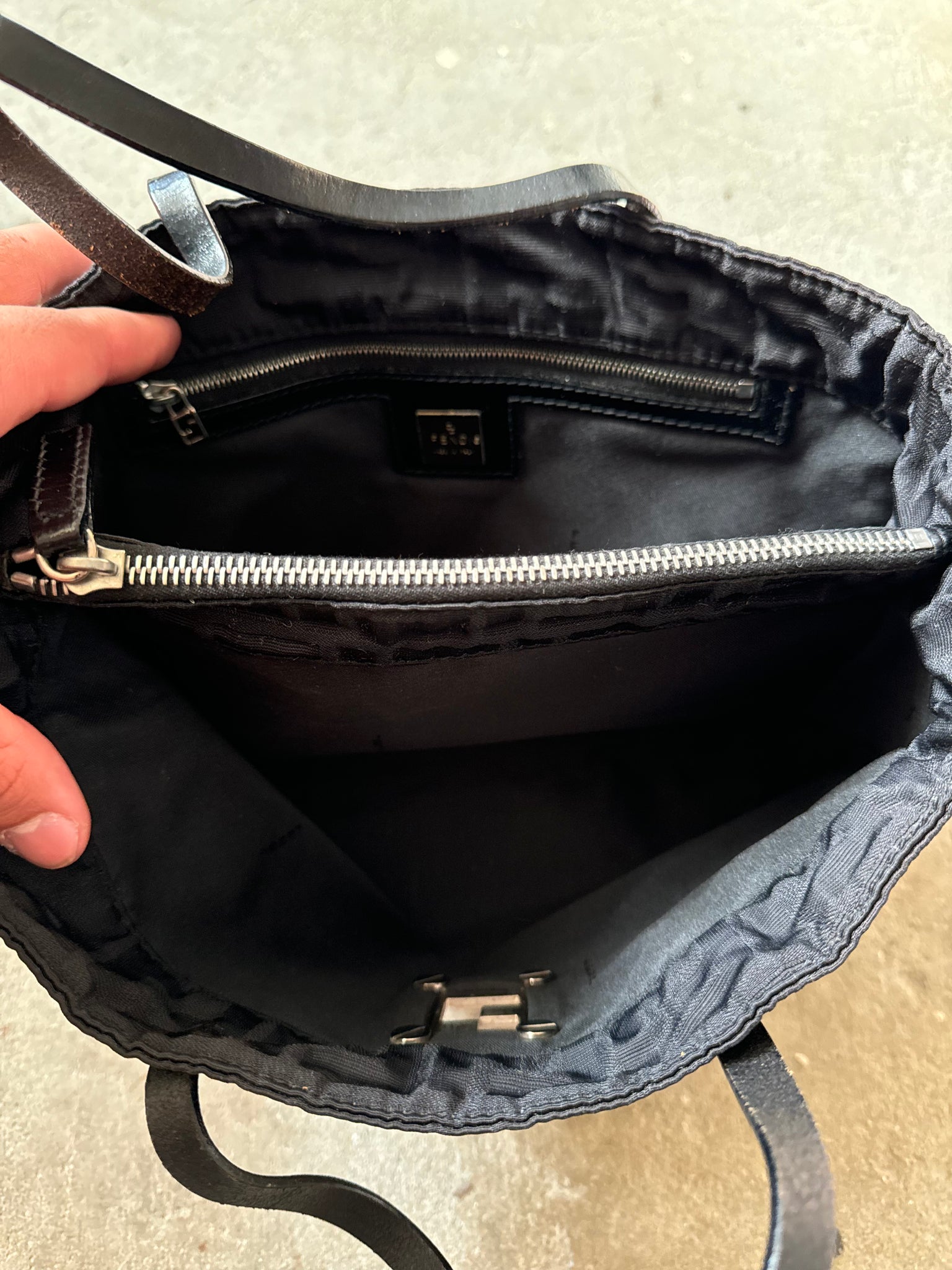 Fendi FF Zucca Nylon Tote Bag