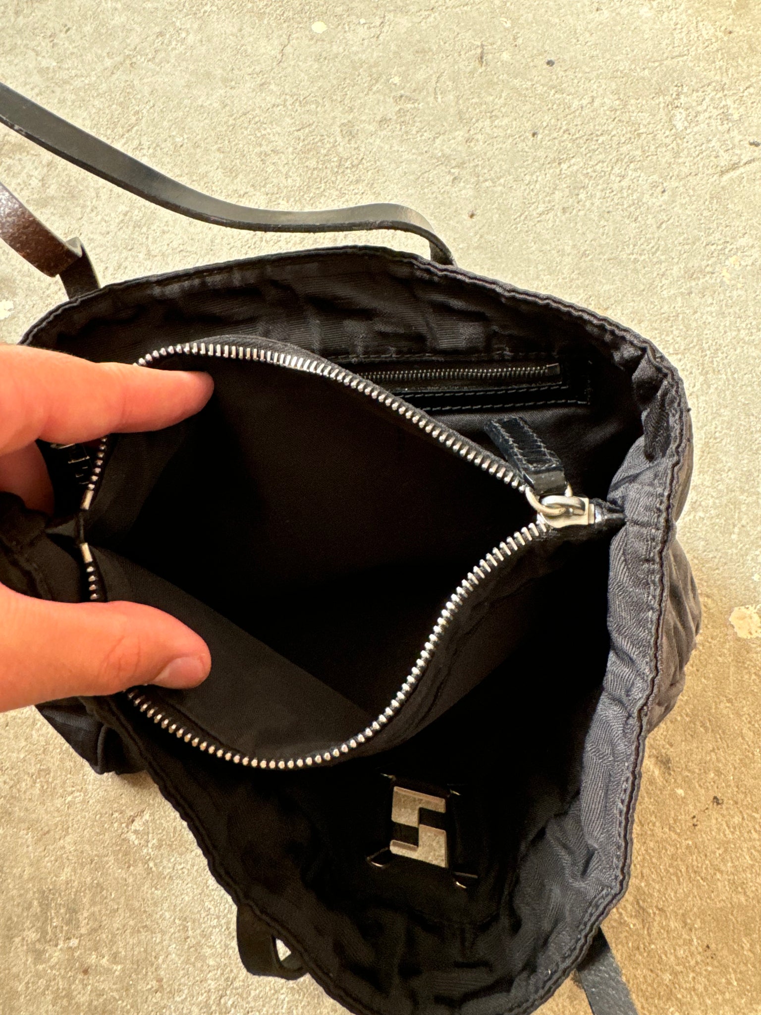 Fendi FF Zucca Nylon Tote Bag