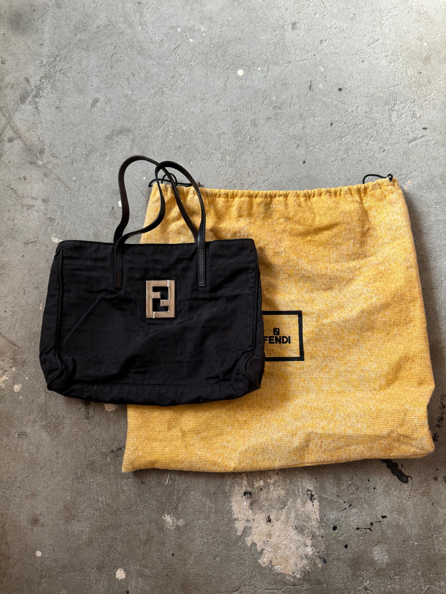 Fendi FF Zucca Nylon Tote Bag