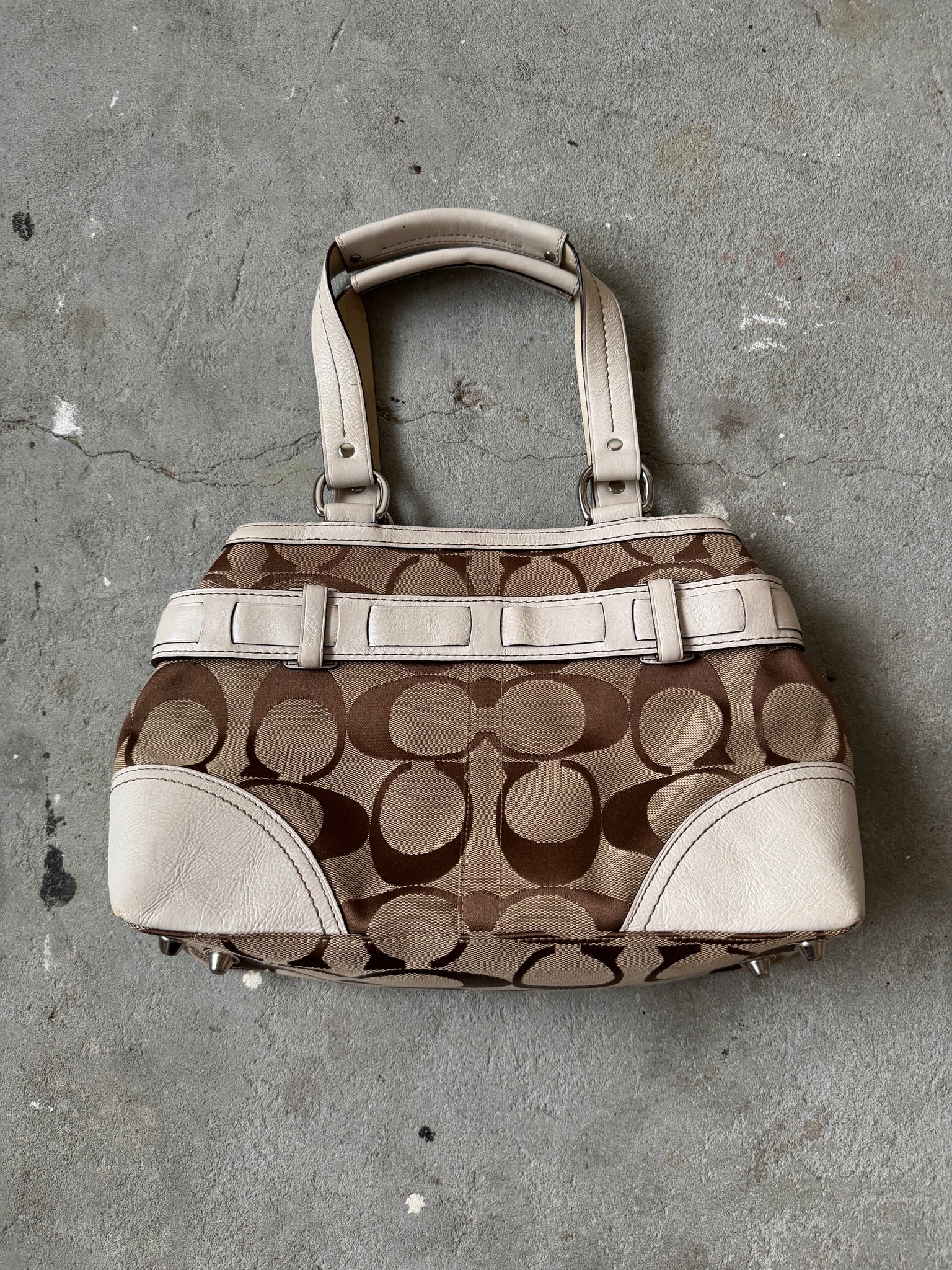 Coach Signature Sufflette Stripe Handbag Multicolour