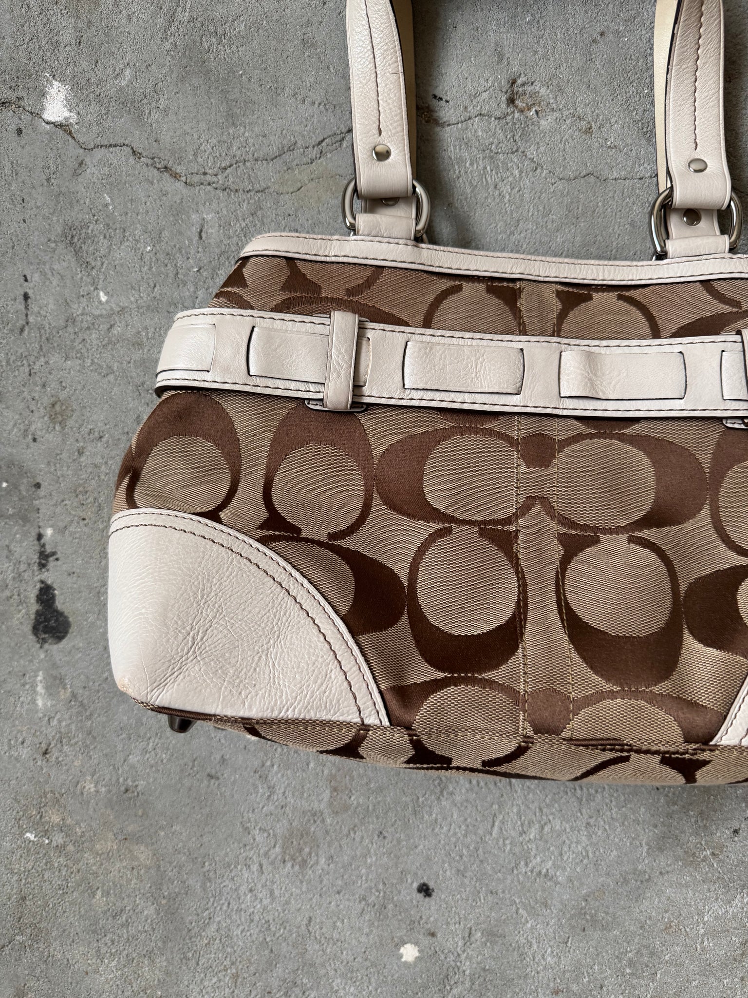 Coach Signature Sufflette Stripe Handbag Multicolour
