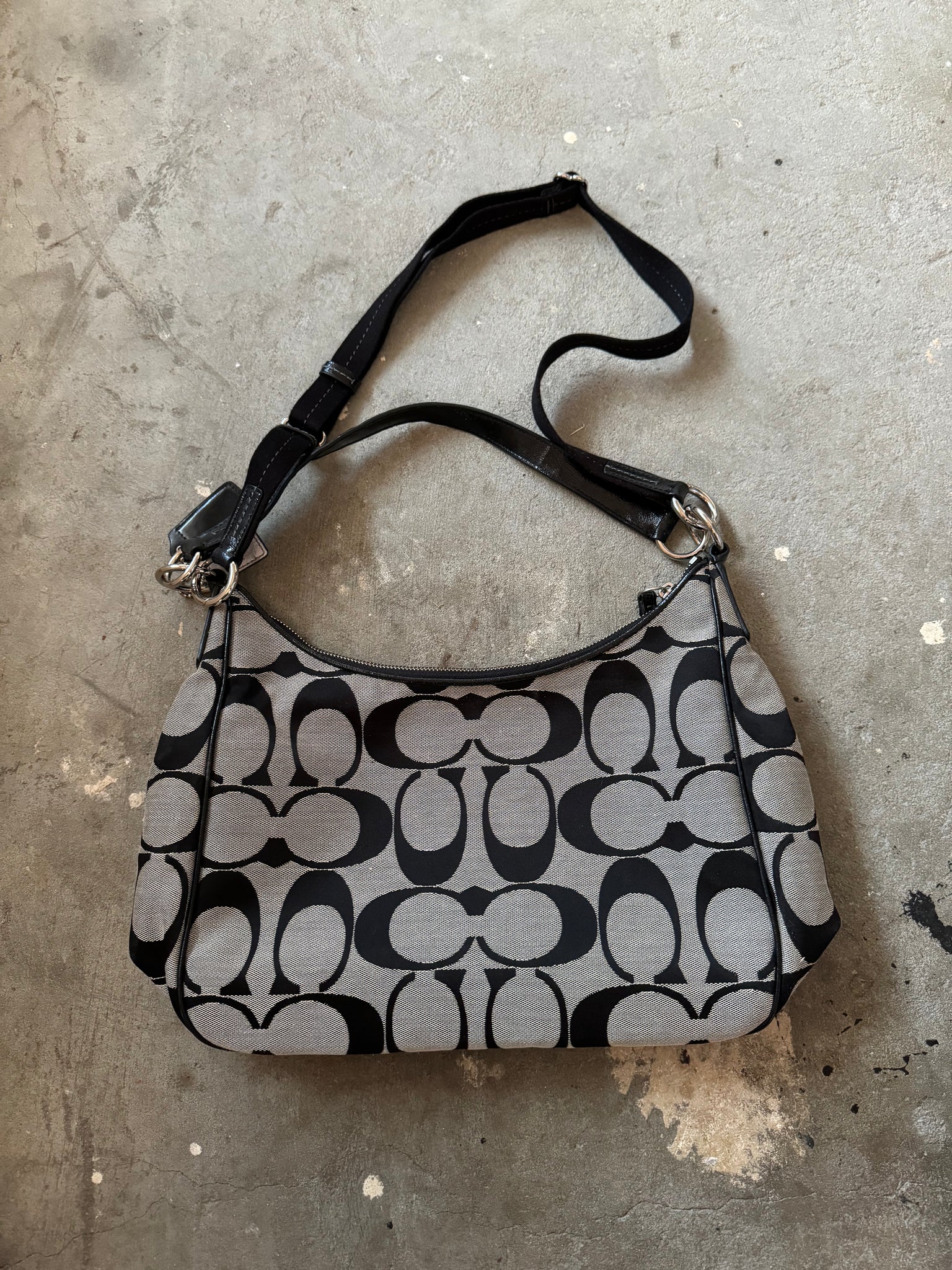 Coach 2Way Hobo Shoulder Bag Black