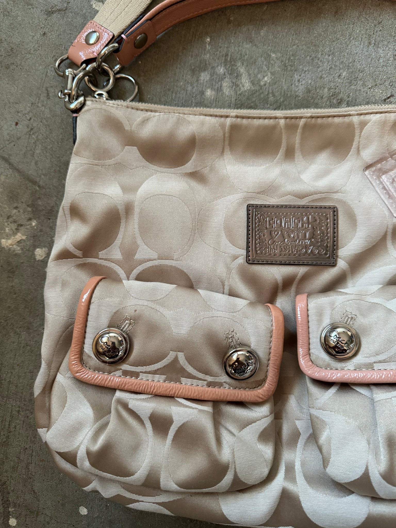 Coach 2Way Poppy Shoulder Bag Gold