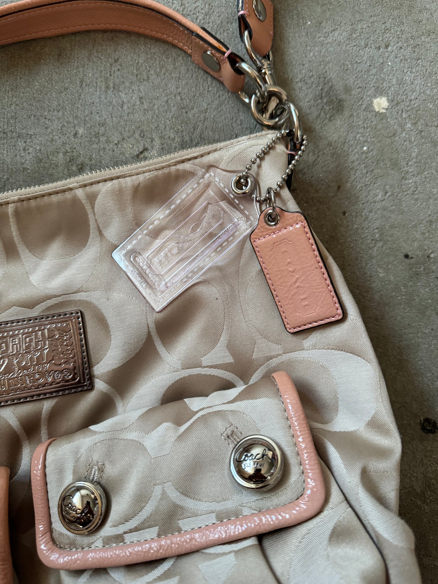 Coach 2Way Poppy Shoulder Bag Gold