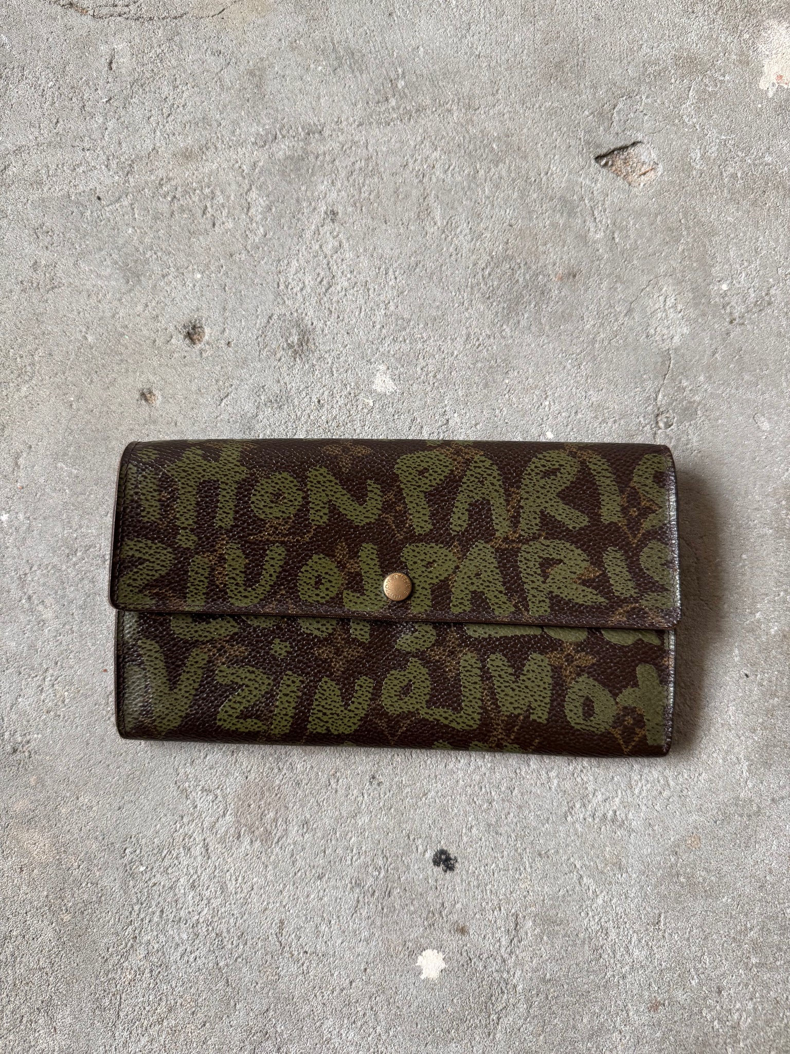 Louis Vuitton Stephen Sprouse Graffiti Porte-Monnaie Wallet Kaki