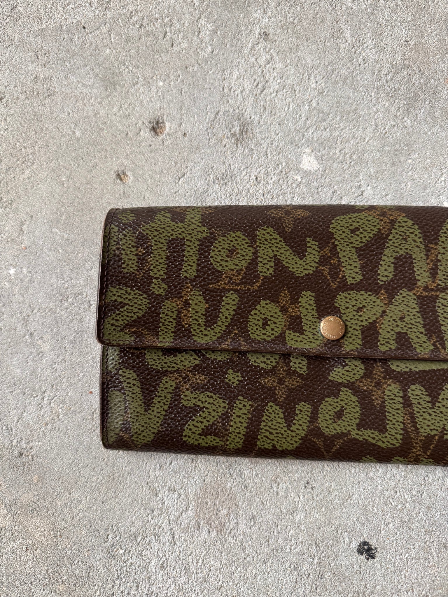 Louis Vuitton Stephen Sprouse Graffiti Porte-Monnaie Wallet Kaki