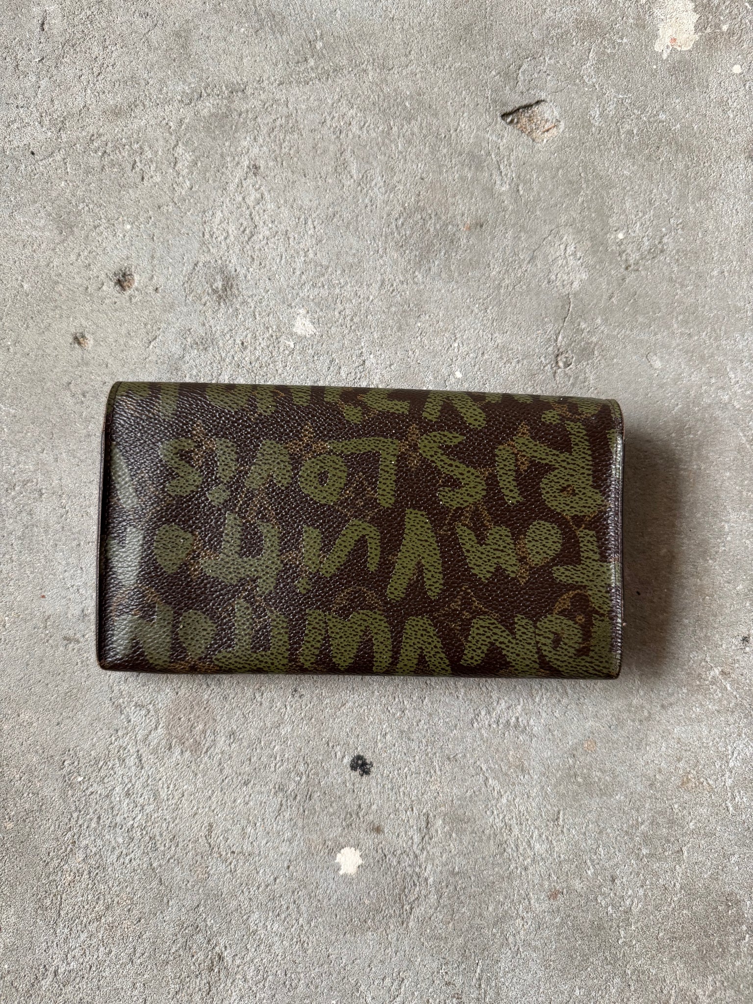 Louis Vuitton Stephen Sprouse Graffiti Porte-Monnaie Wallet Kaki