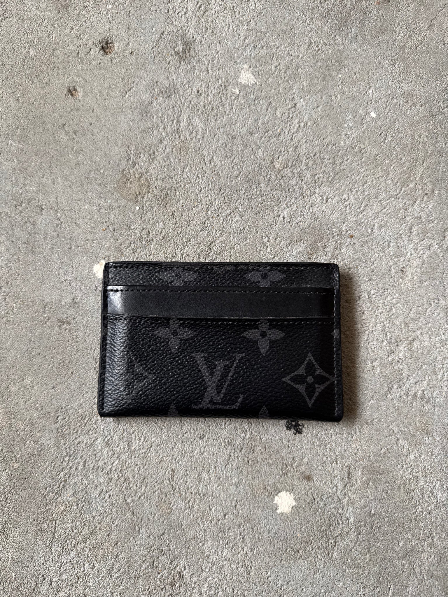 Louis Vuitton Monogram Eclipse Canvas Card Holder Black/Grey