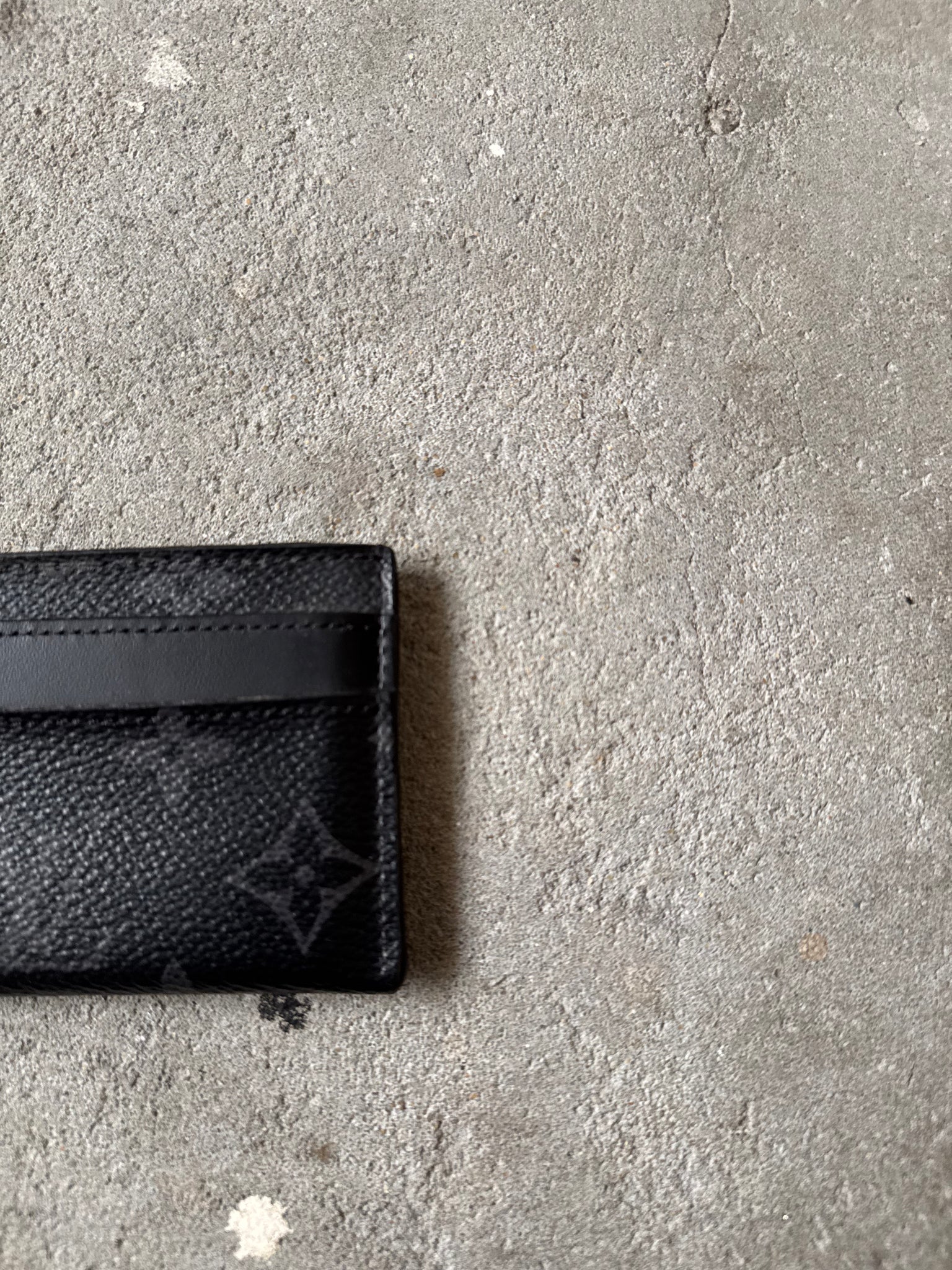 Louis Vuitton Monogram Eclipse Canvas Card Holder Black/Grey