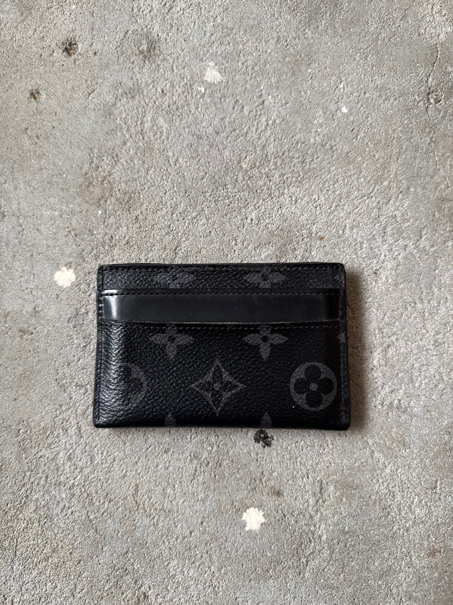 Louis Vuitton Monogram Eclipse Canvas Card Holder Black/Grey