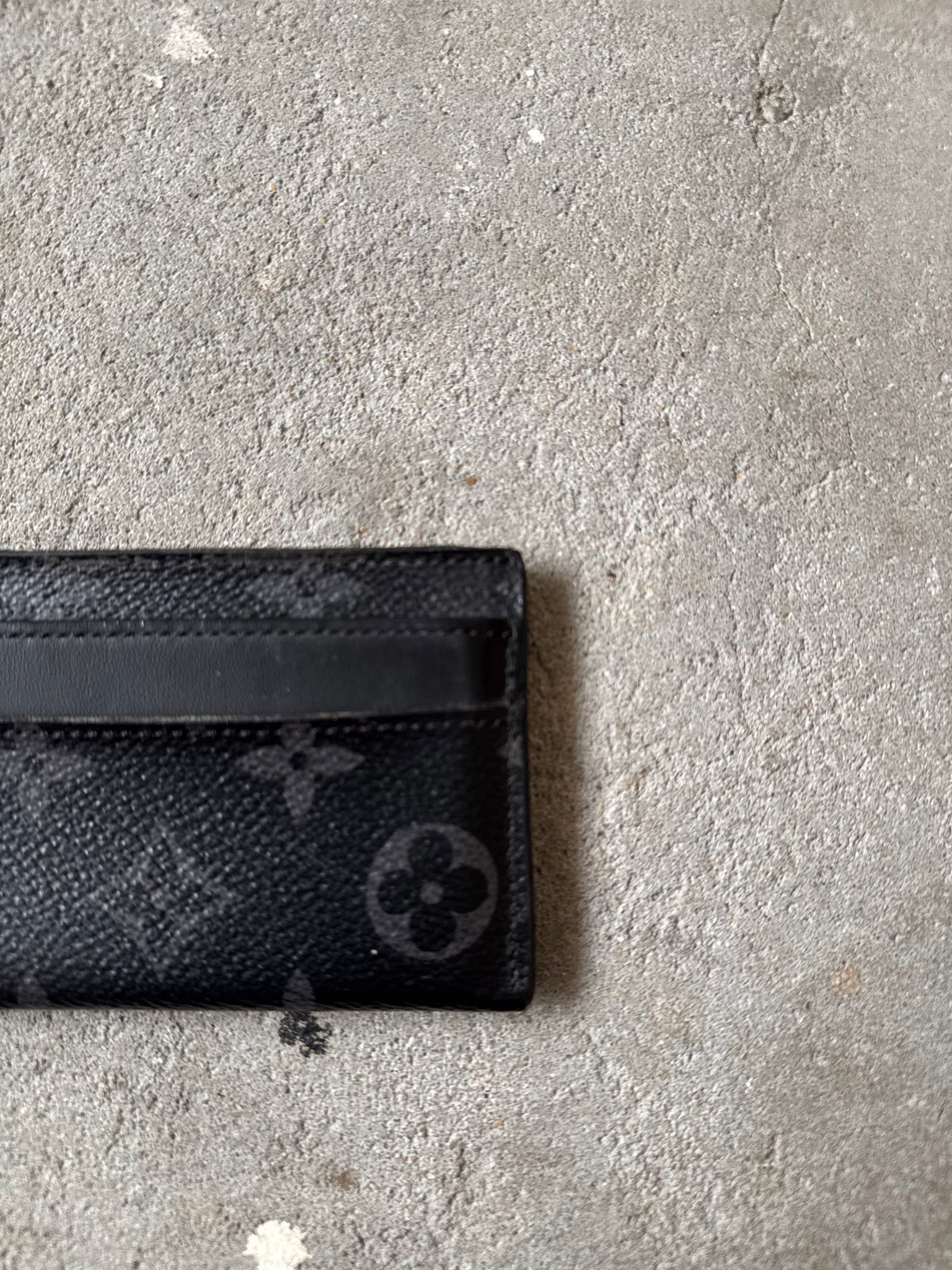 Louis Vuitton Monogram Eclipse Canvas Card Holder Black/Grey