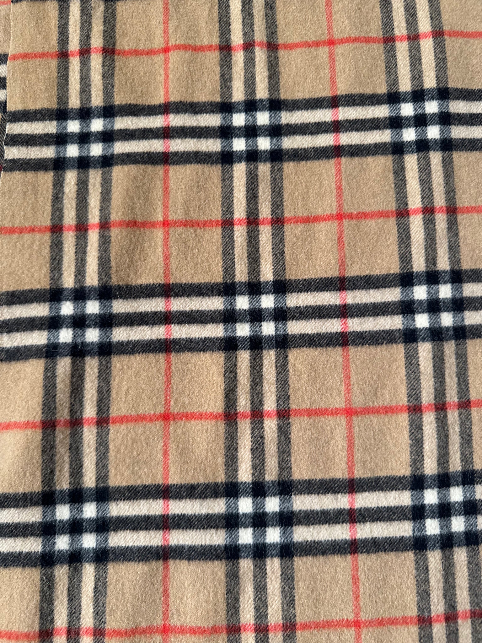 Burberry Checkered Cashmere Scarf Brown