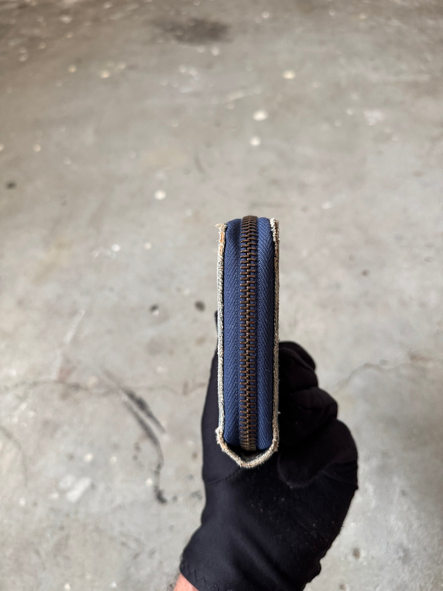 Louis Vuitton Monogram Denim Zippy Wallet Blue