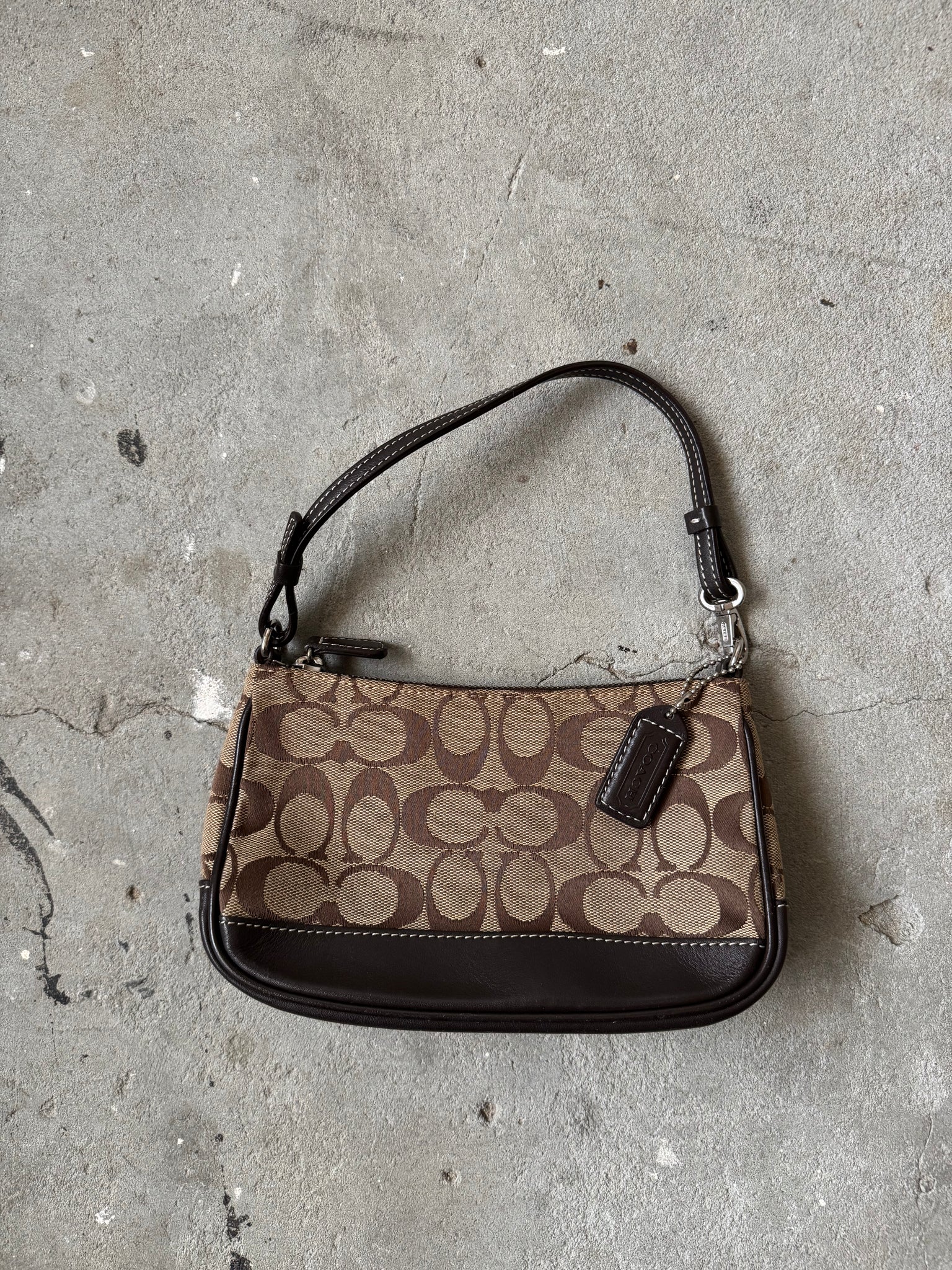 Coach Y2K Demi Shoulder Bag Beige/Brown
