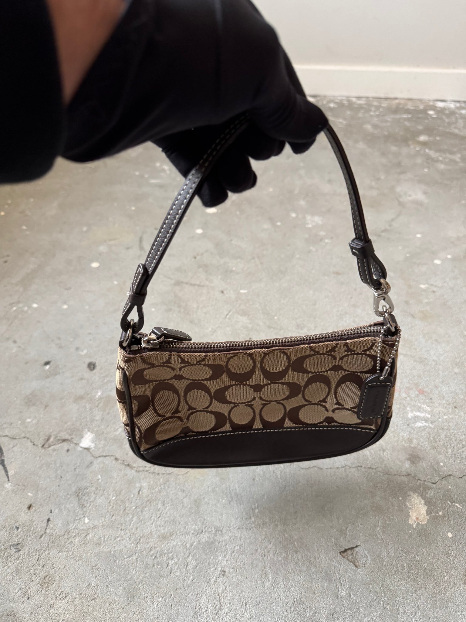 Coach Y2K Demi Shoulder Bag Beige/Brown