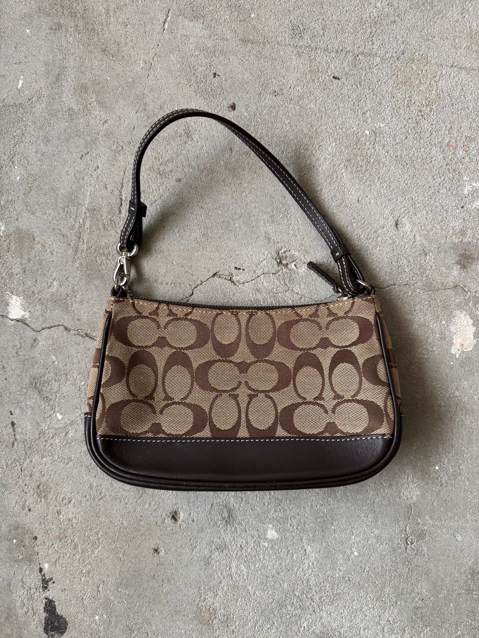 Coach Y2K Demi Shoulder Bag Beige/Brown