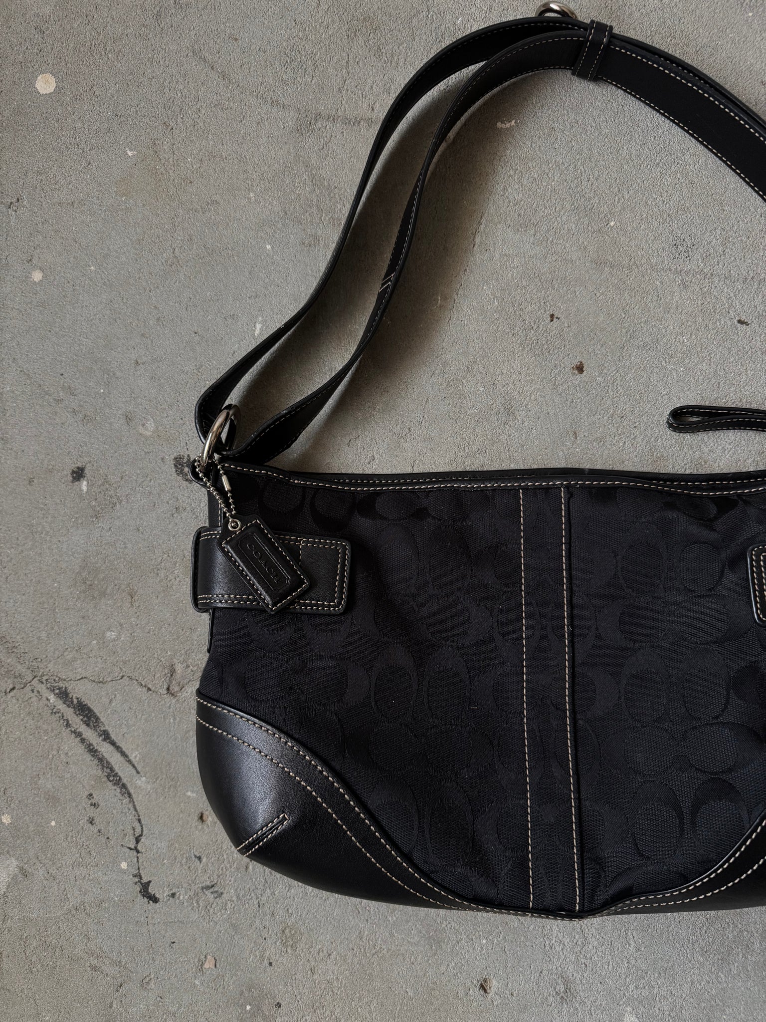 Coach 2Way Signature Sufflette ShoulderBag Black