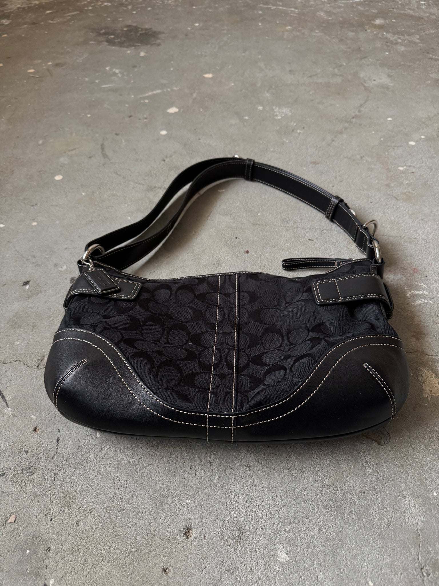 Coach 2Way Signature Sufflette ShoulderBag Black