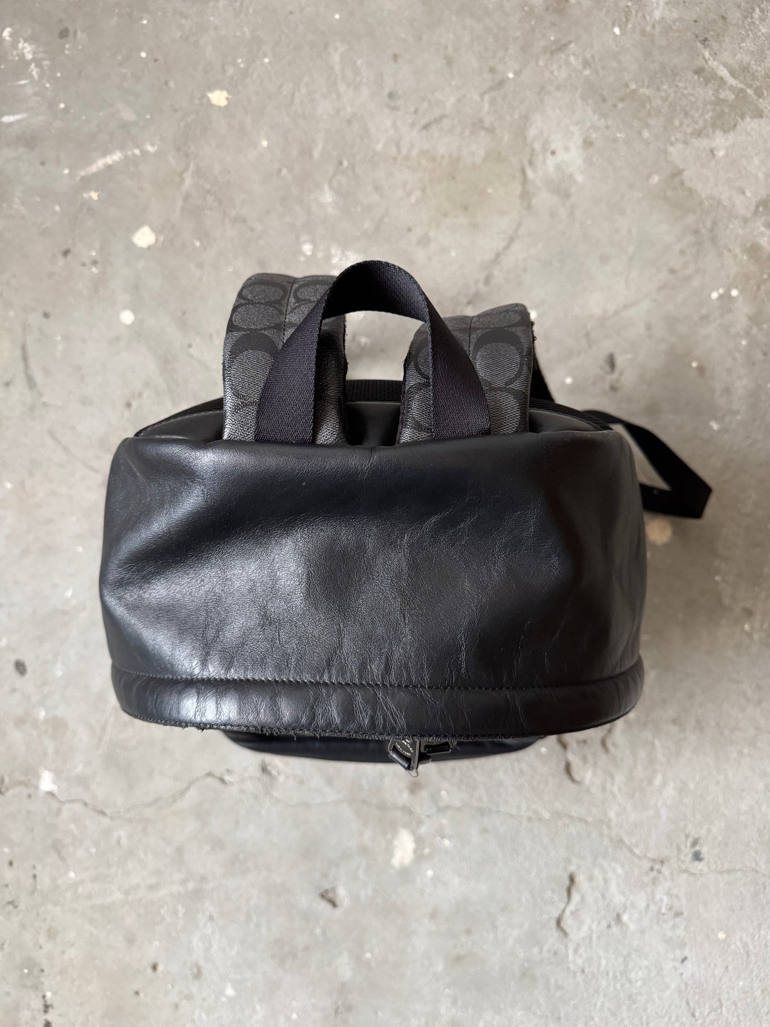 Coach Signature Canvas BackPack Black
