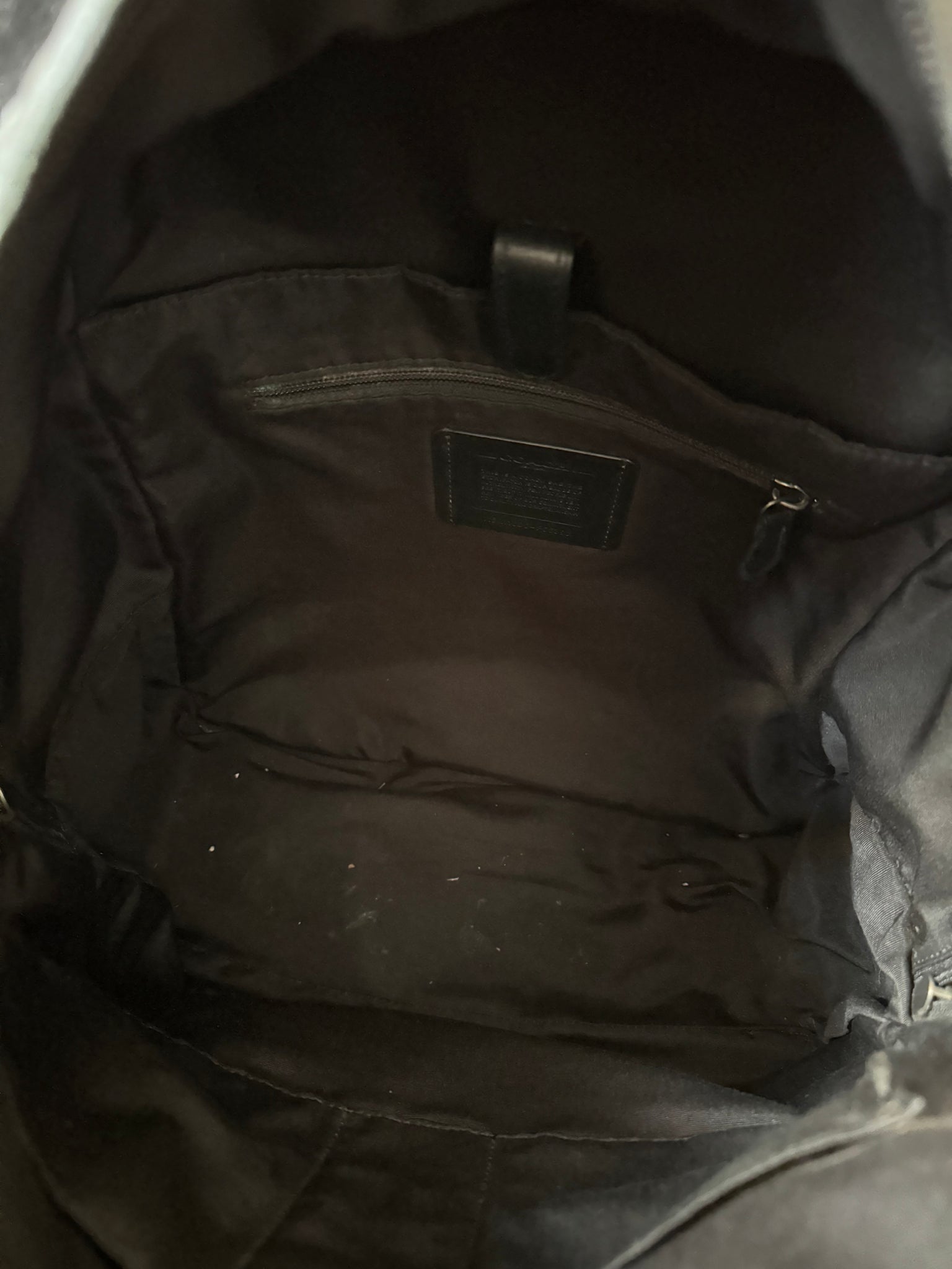 Coach Signature Canvas BackPack Black
