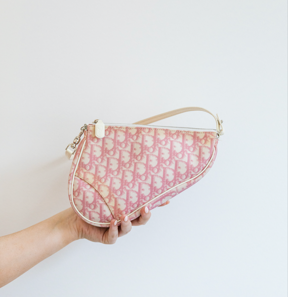 Vintage Dior Pink Mini Saddle Trotter Hand Bag – Curated by Charbel