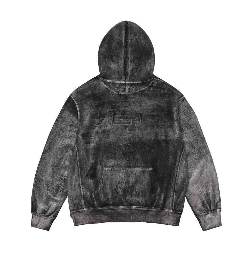 Supreme x MM6 Maison Margiela Foil Box Logo Hoodie Black – Curated