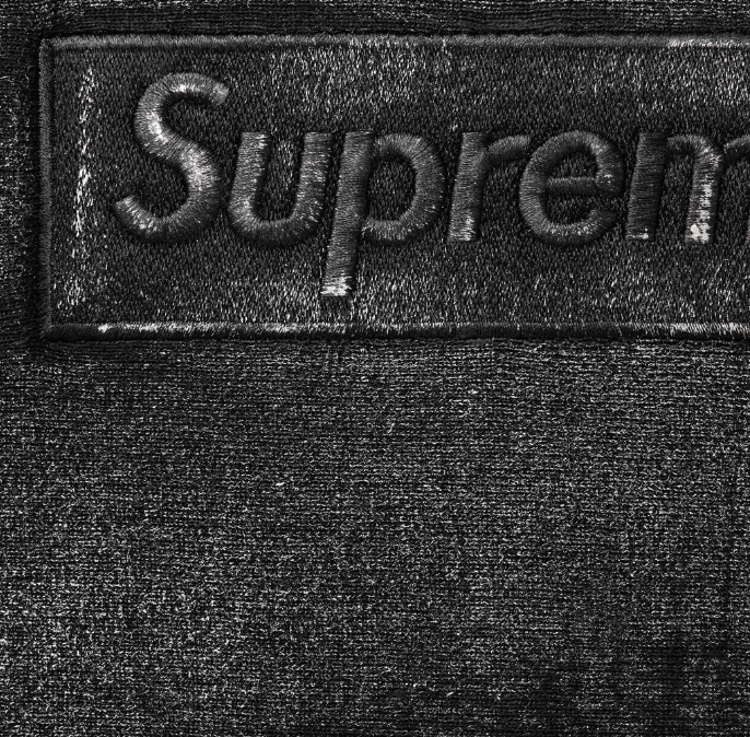 Supreme MM6 Maison Margiela Box Logo 黒 M Supreme MM6 Maison Margiela Foil Box Logo Hooded Sweatshirt Black