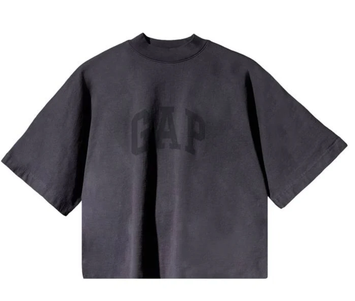 Yeezy Gap Engineered by Balenciaga Cropped Dove No Seam Tee 'Black'