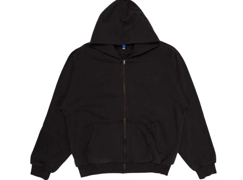 Yeezy Gap LA Poetic Black Zip Up Hoodie
