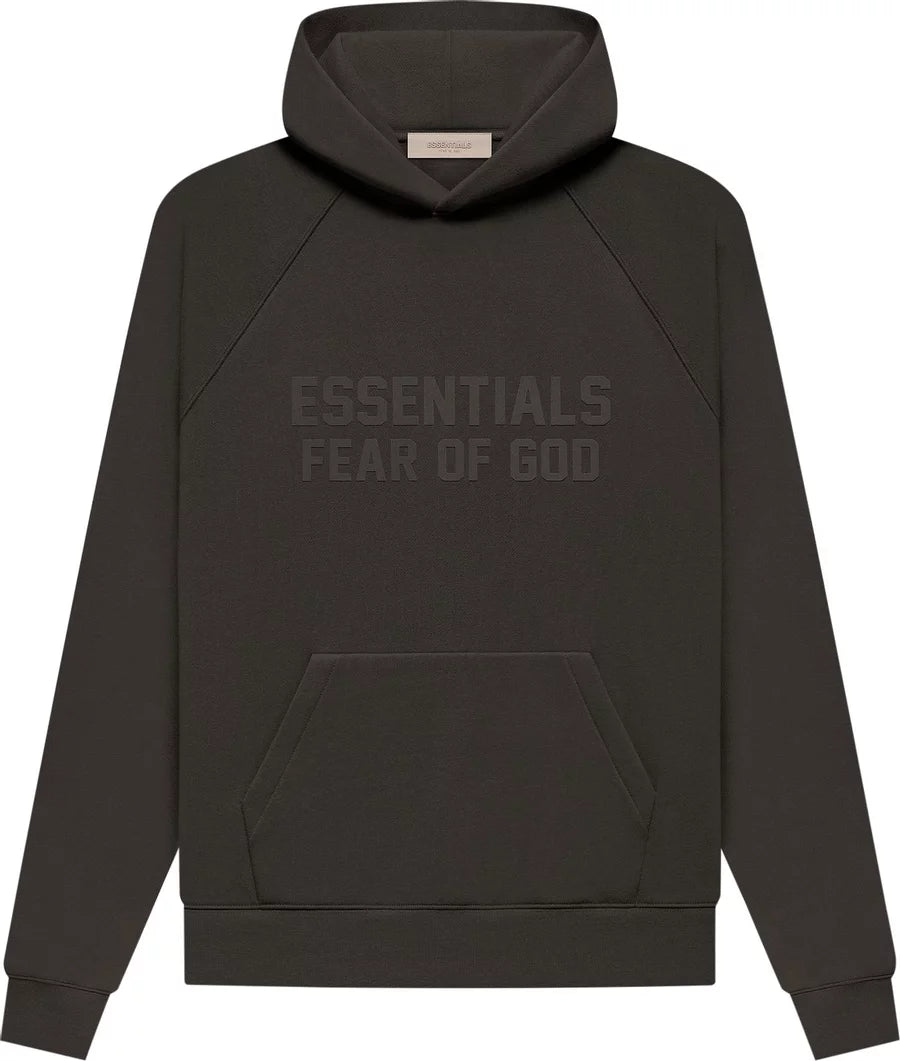 Fear of God Essentials Pullover Hoodie (OFF BLACK)