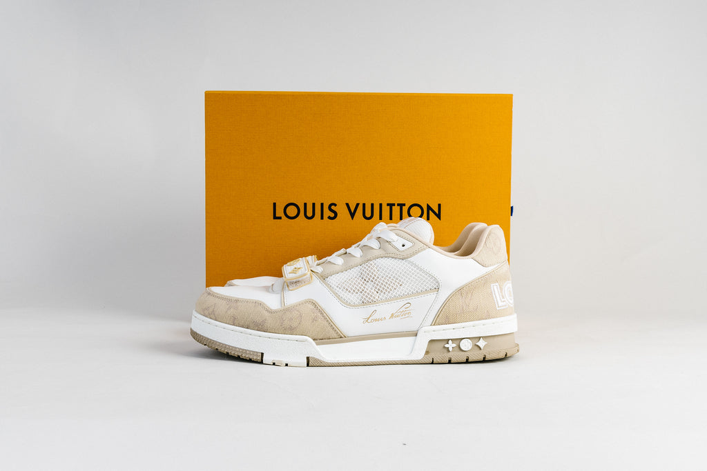 Louis Vuitton Trainer Beige White