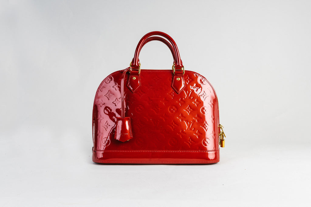Louis Vuitton Alma PM Red Bag