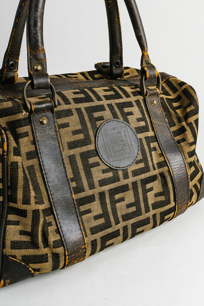 Fendi Zucca Print Canvas Hand Bag