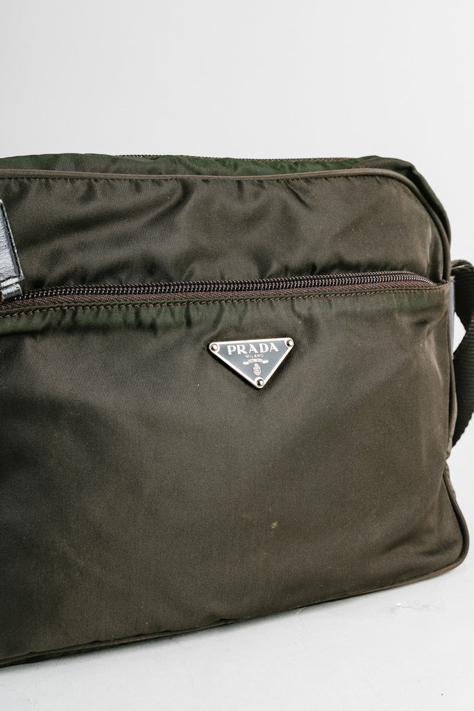 Prada Messenger Bag Khaki Green