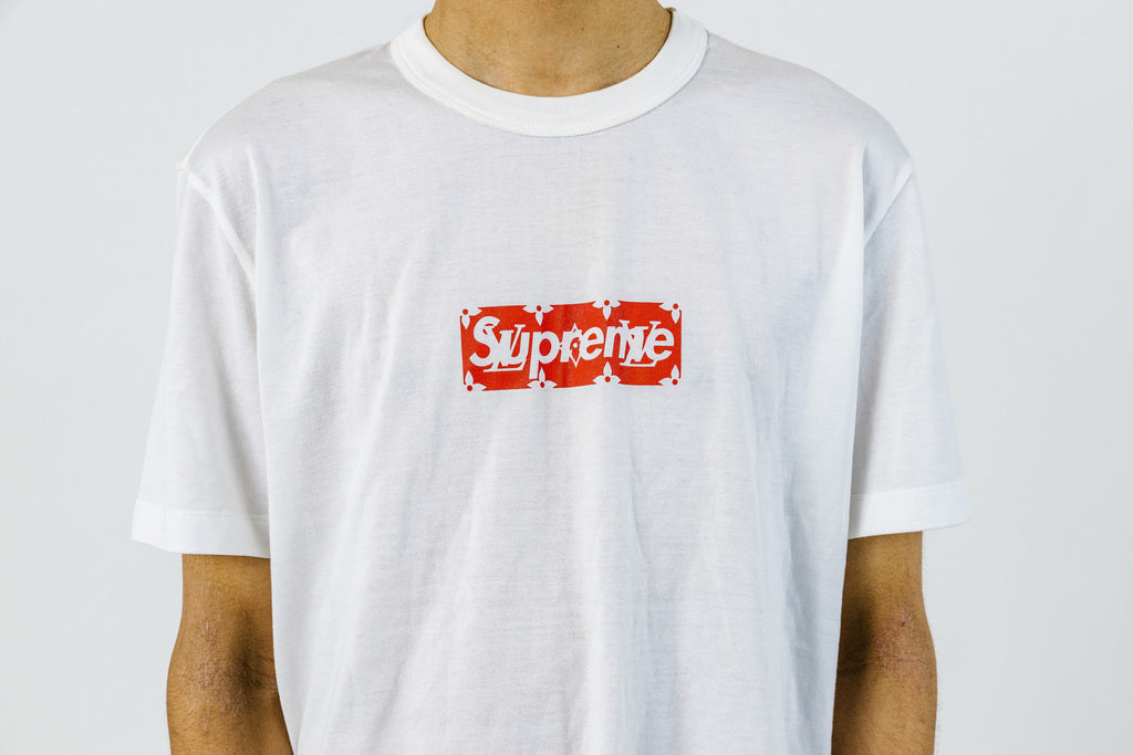 Supreme x Louis Vuitton Box Logo Tee White Size S