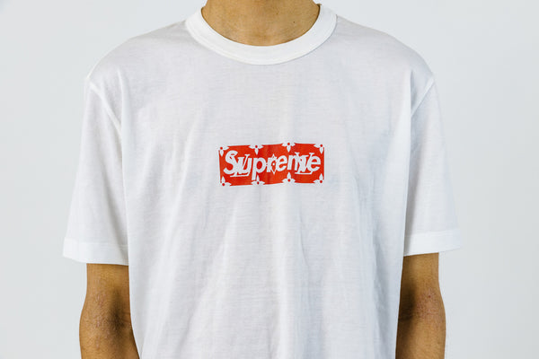 LOUIS VUITTON x Supreme collaboration 17aw T-shirt logo Size XS