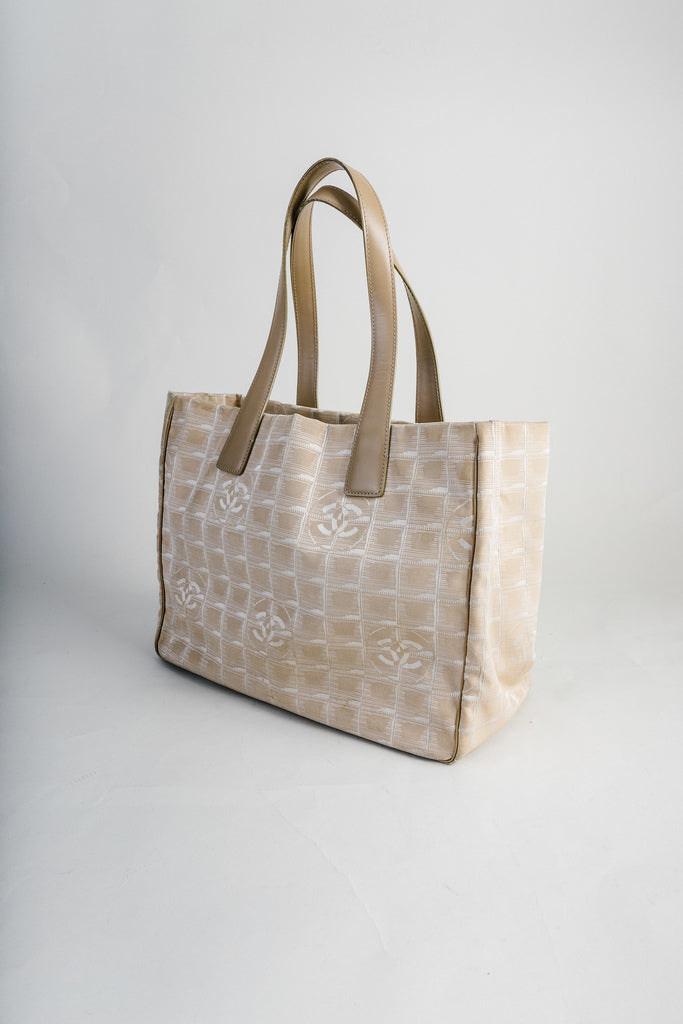 Chanel Tote Bag Nylon Beige